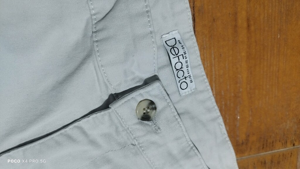 #Defacto gümüş renk  pantolon..Eni çekilince 50 Boy 97Paça 20??? - 2