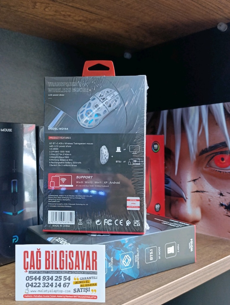 Jedel WD154 Şeffaf Kablosuz Oyuncu Mouse - 2