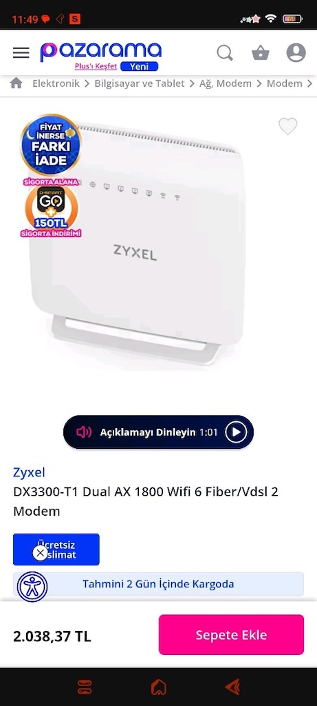 vdsl 5G destekli wifi6 yeni nesil - 7