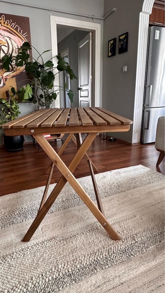 ASKHOLMEN açık kahverengi 112x62 cm katlanabilir masa - 7