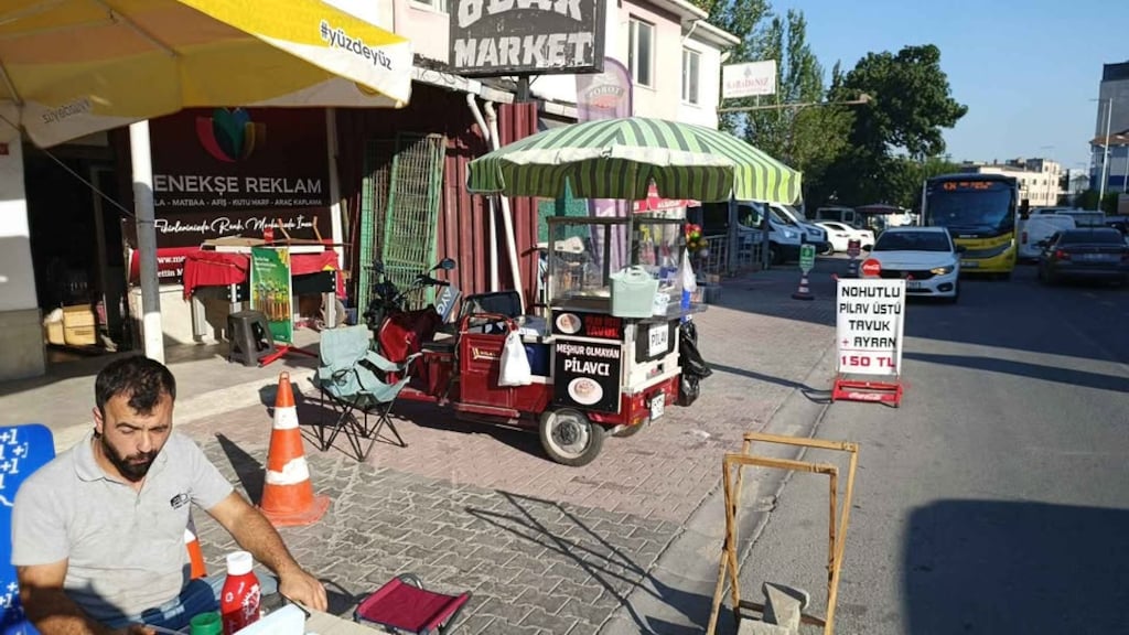 pilav tezgahı elektrikli 3 tekerli motor ile beraber ekmek teknesi - 3