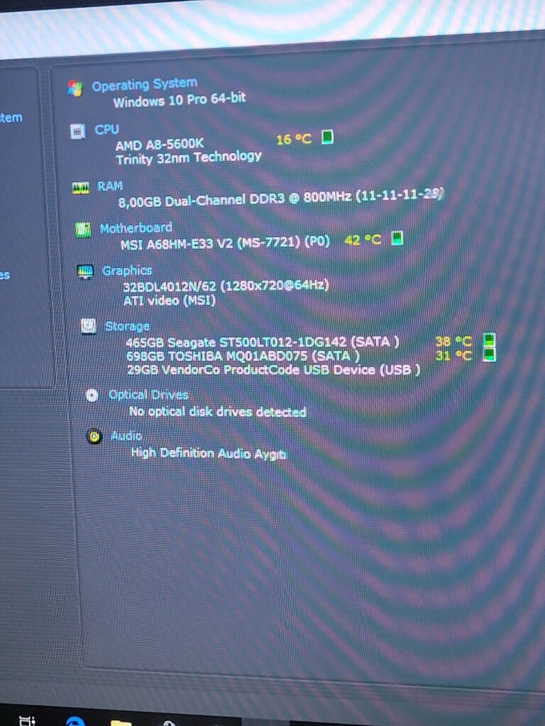 MSI A68HM-E33 V2 + AMD A8-5600K + 8GB RAM + 500GB HDD + XIGMATEK SOGUT - 3