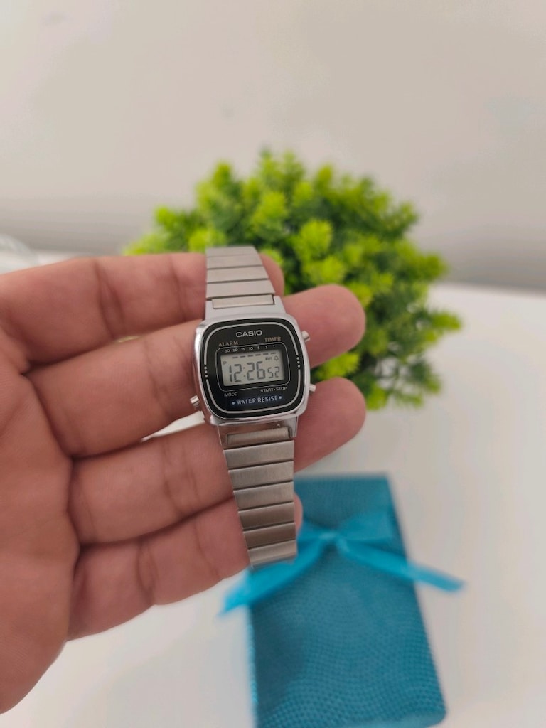 Orjinal Casio Mini Çelik Dijital Kadın Saat - 19
