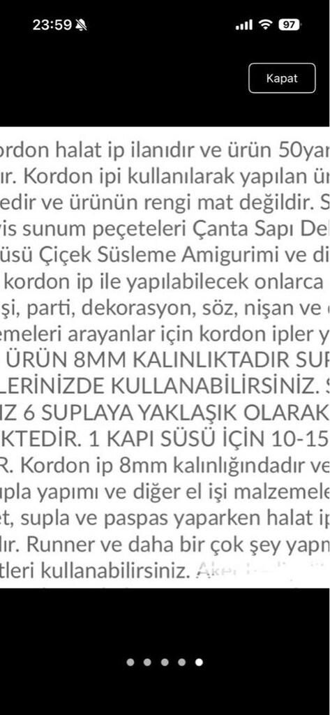 halat ip ve polyester nakış ipi - 5