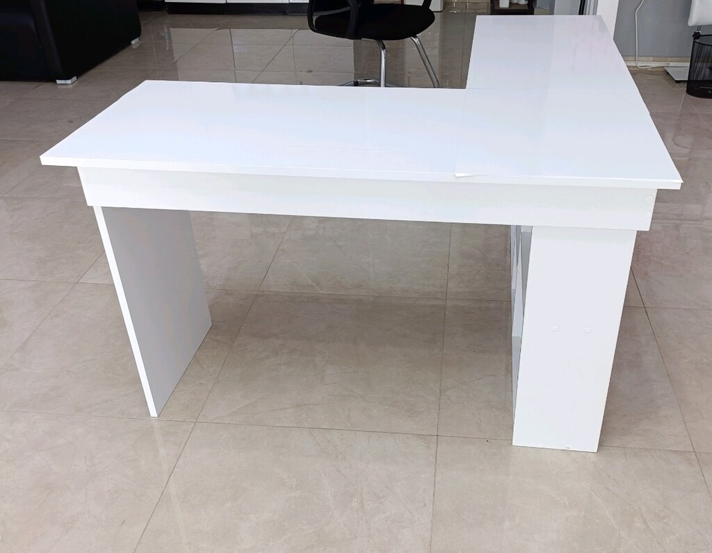 L şeklinde kitaplık ve raflı çalışma masası - 2