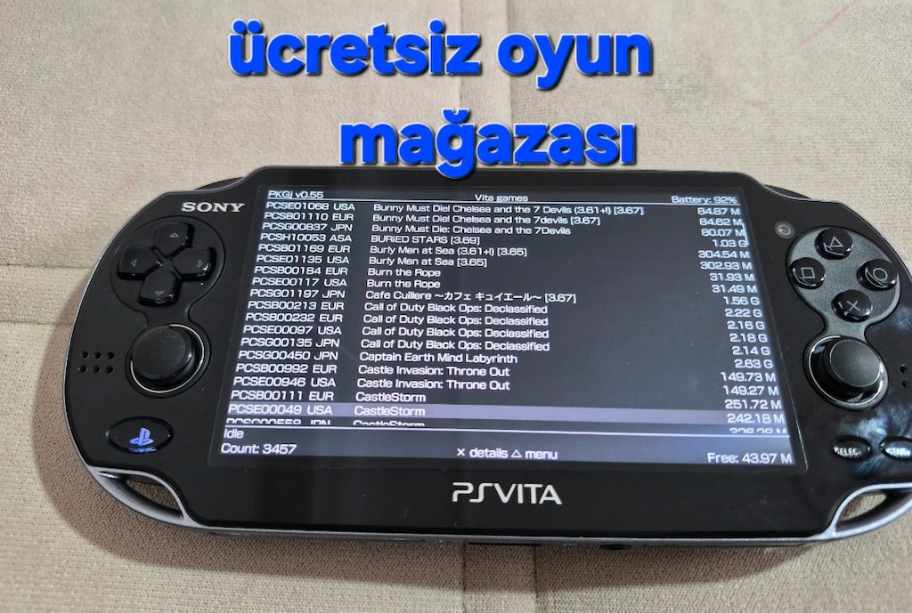 PSVİTA OLED+3G TAM SET/ MUHTEŞEM KONDİSYON/SIFIR AYARINDA/OYUNLU - 11
