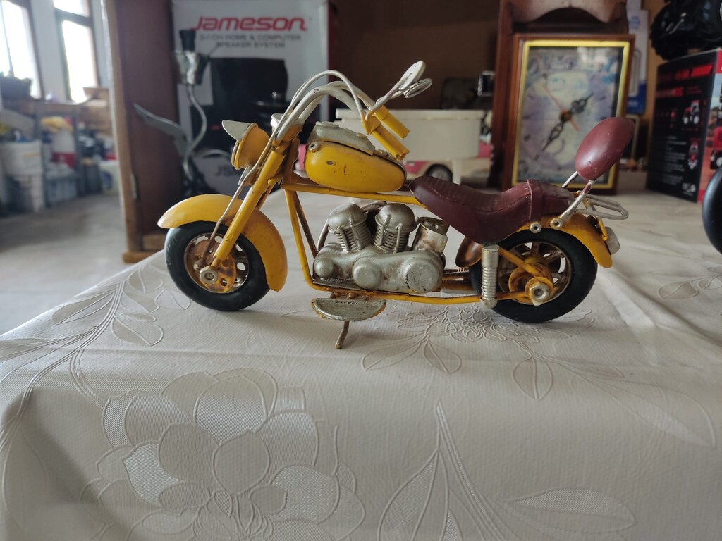 Dekoratif Metal Motosiklet Chopper - 3