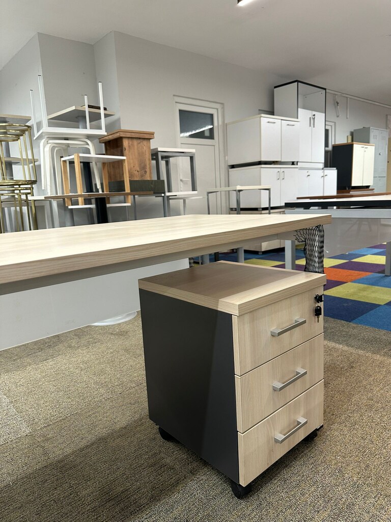 KLAS OFİS ÜSKÜDAR 160x70 MARBELLA KİRAZ KESONLU ÇALIŞMA MASASI - 4