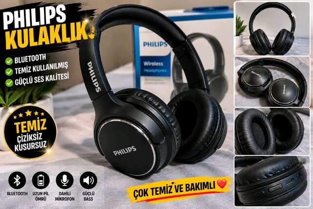 Philips Kablosuz Kulaklık Temiz