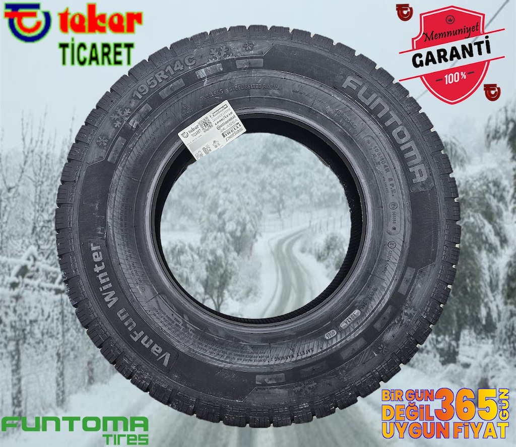 195 14 (C) Funtoma Vanfun#kış&kar lastiği#4mevsim# Teker Ticaret 2026 - 2