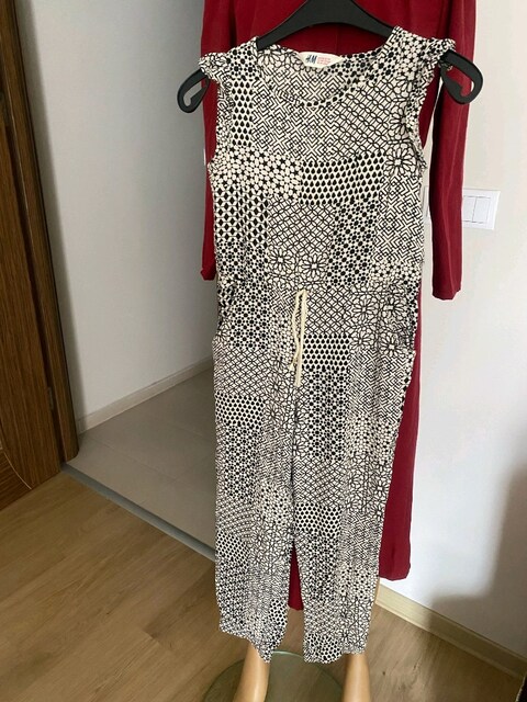 H&M 7-8 Yaş Desenli Salopet&Tulum