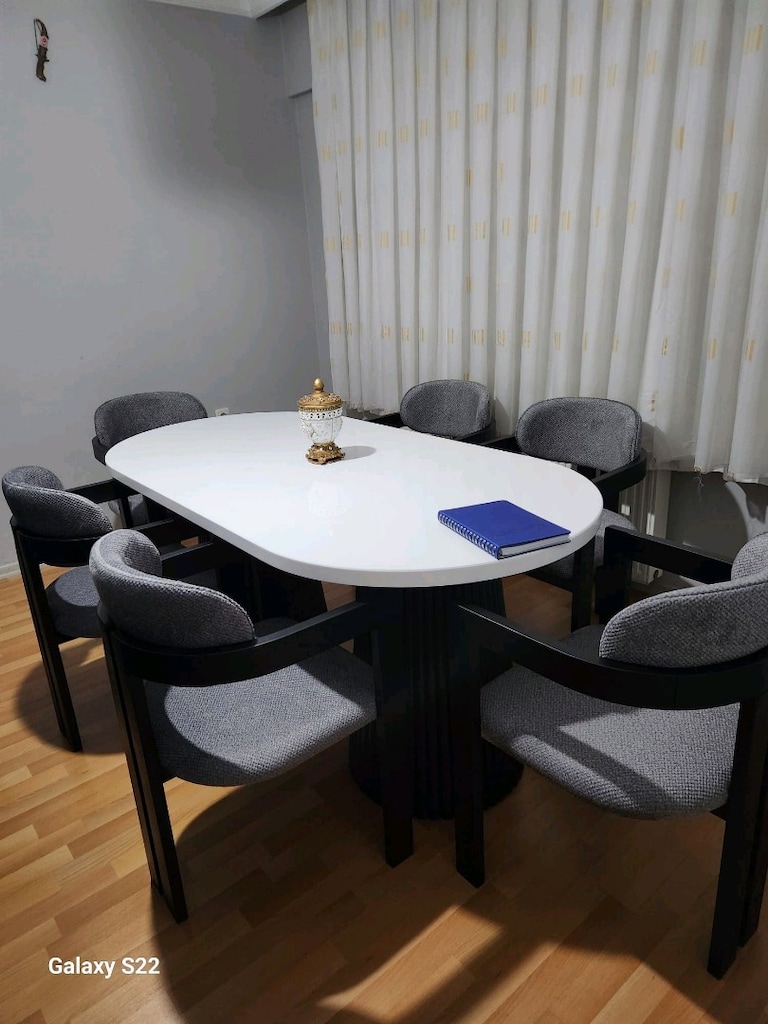 Sıfırdan Farksız! Modern 6 Kişilik Oval Yemek Masası & Sandalye Takım - 4