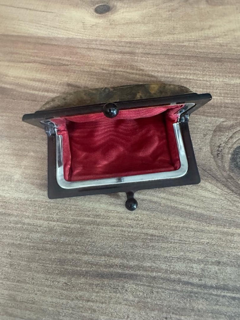 Vintage Bakalit Çerçeveli Bozuk Para Cüzdanı - 6