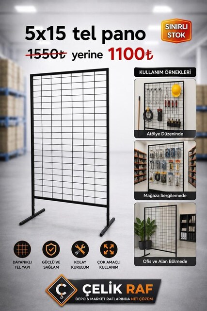 İMALATTAN 5x15 TEL PANO