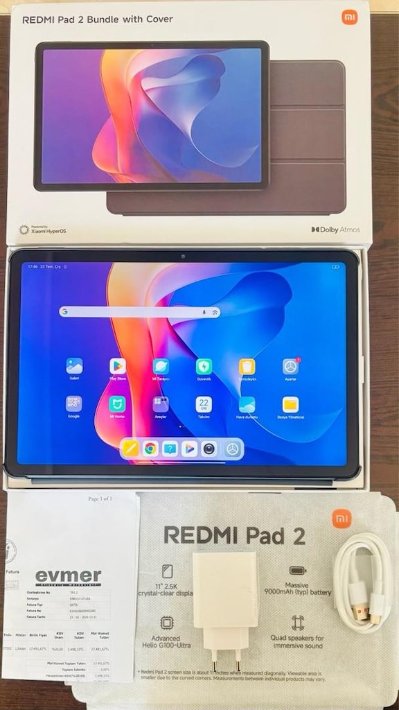 REDMİ PAD 2 SIFIR GİBİ 4 AYLIK 256/8+8 - 2