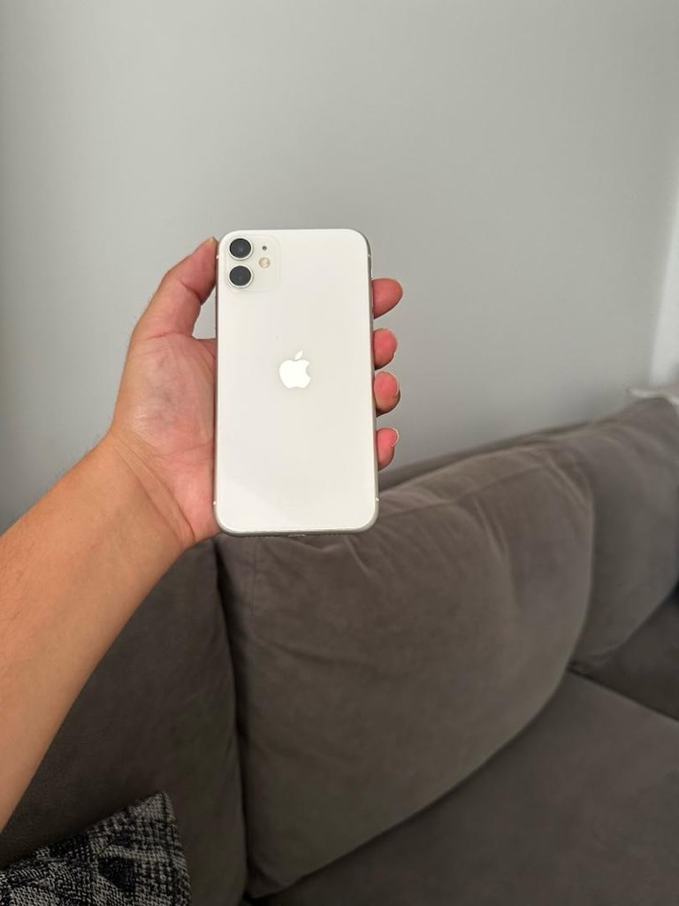 TEMİZ SORUNSUZ İPHONE 11 128 GB BEYAZ RENK TELEFON - 7