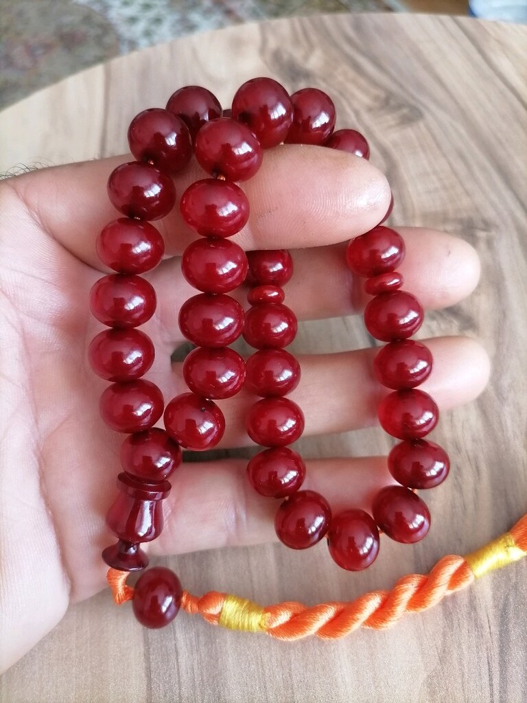 Sıkma Kehribar Tesbih - 2