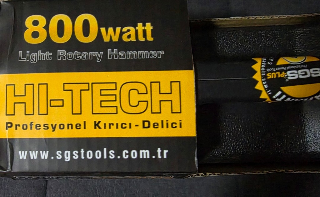 800 Watt SGSPLUS KIRICI DELİCİ MATKAP. ÇANTALI. Sıfır açılmadık kutu - 10