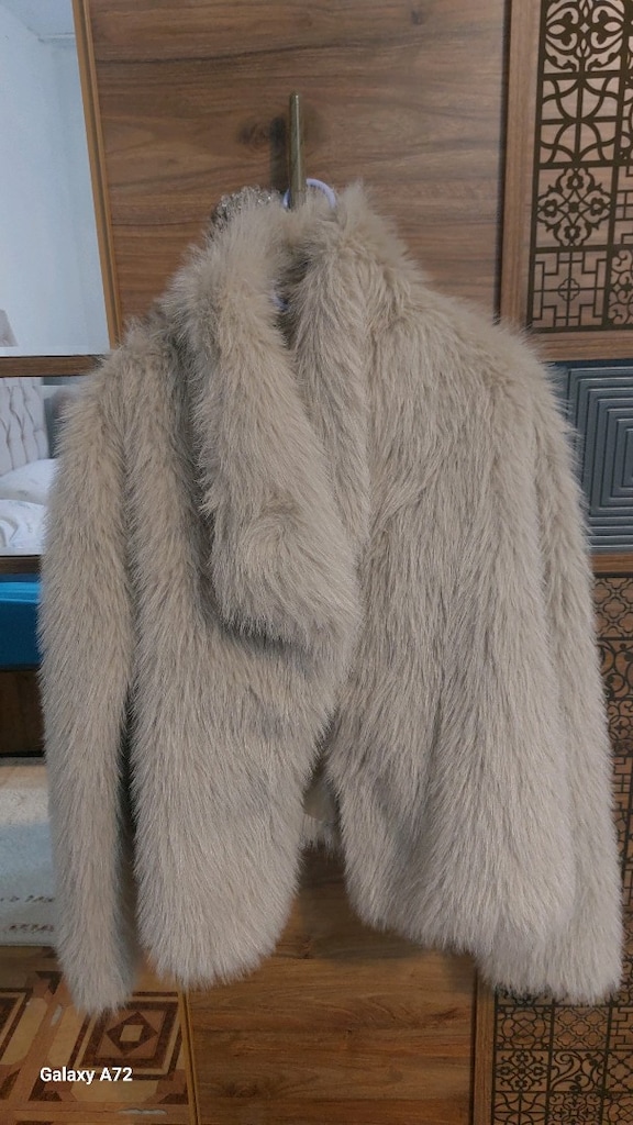 peluş Kürklü mont kadın - 7
