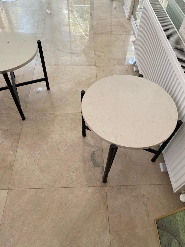 mermer alt sehpa yerden 45 cm