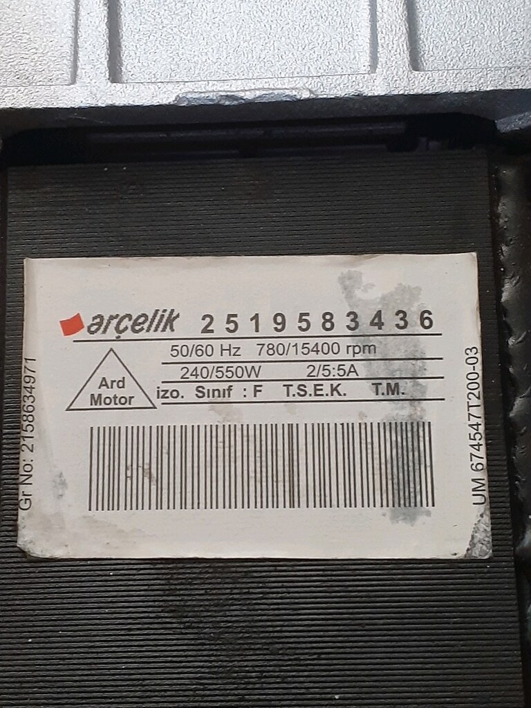 Çamaşır makinesi motoru ARÇELİK - 5