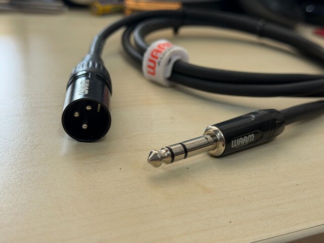 Warm Audio Pro Series XLR dişi - 1/4" TRS erkek balanslı kablo