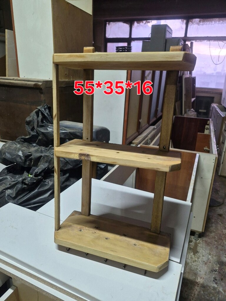 banyo rafı cok amaclı ahşap raf - 6