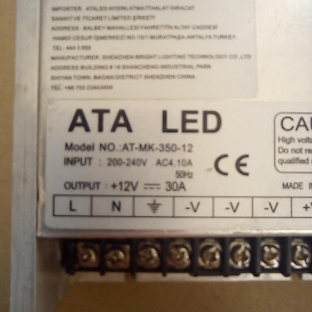 12Volt 30Amper Fanlı Led Trafosu - SMPS - 4