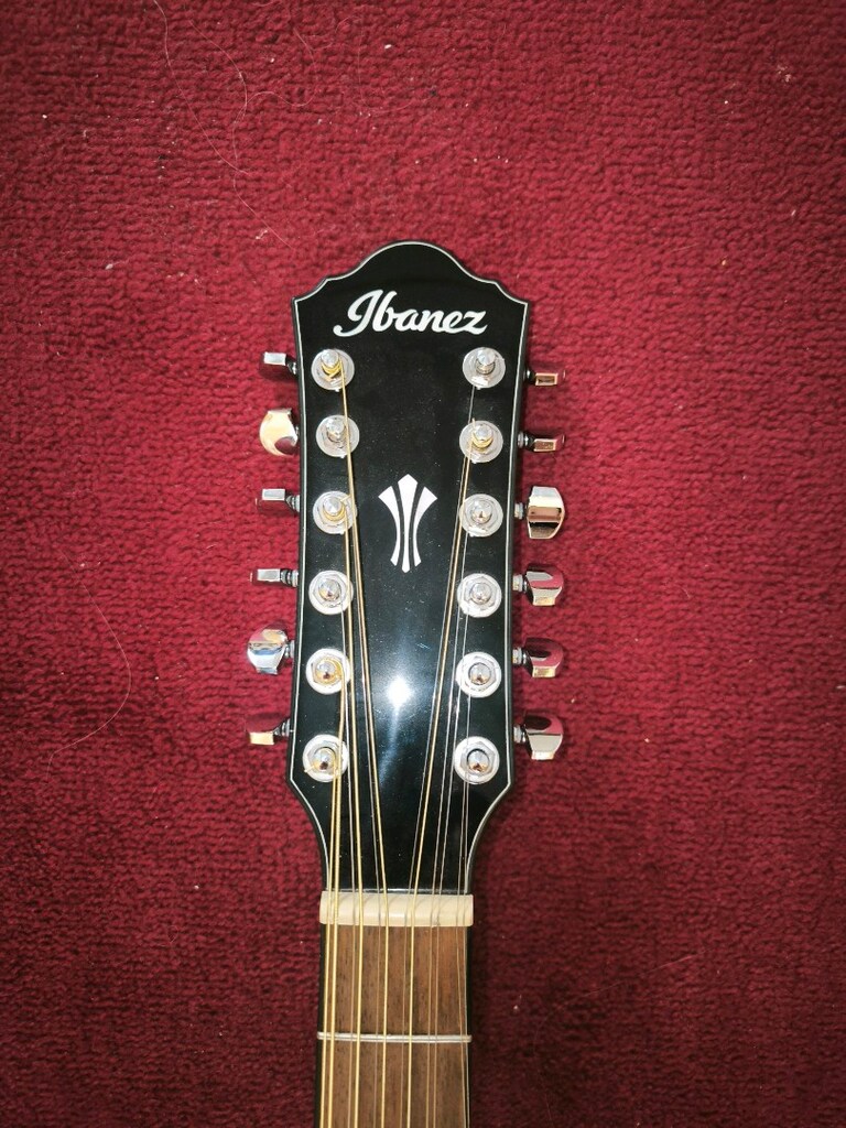 IBANEZ AEG5012-BKH 12 Telli Siyah Elektro Akustik Gitar - 3