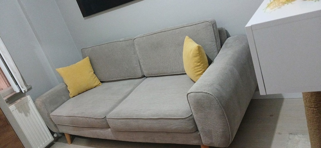 Oldukça Şık ve Modern Gri Fittili Tek Koltuk - 2