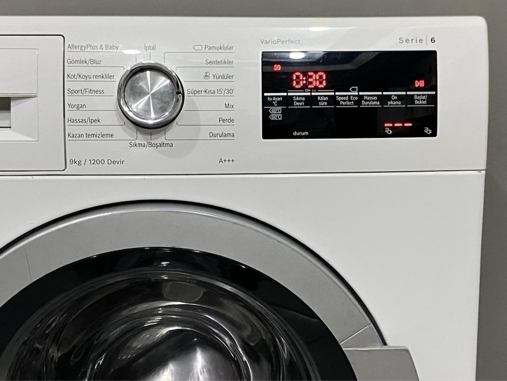 Bosch 9 Kg 1200 Devirli İnverter A+++ Serie 6 Çamaşır Makinesi - 4
