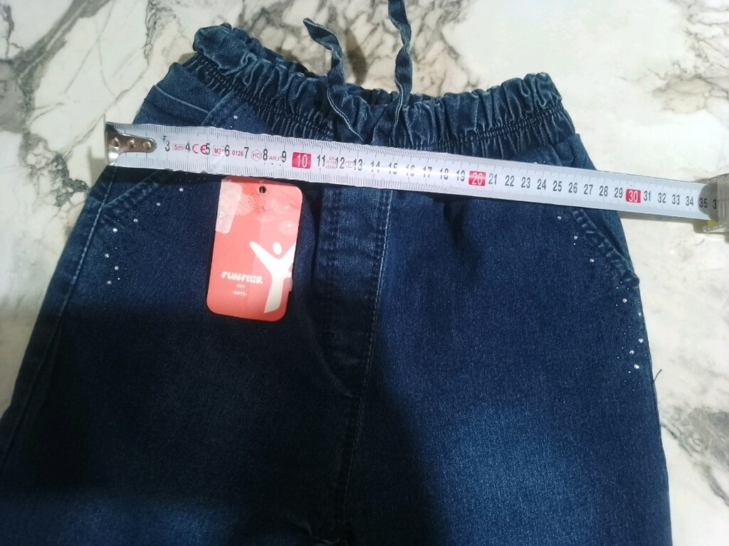 2 adet kız çocuk kot pantolon - 10