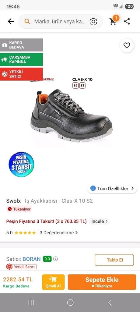 is ayakkabisi 43 SWOLX marka - 5