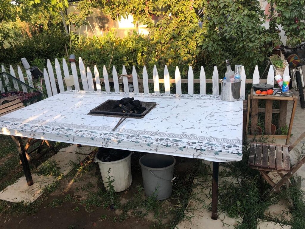 kalabalık aileler için mangal masa 2.20x1 m - 4