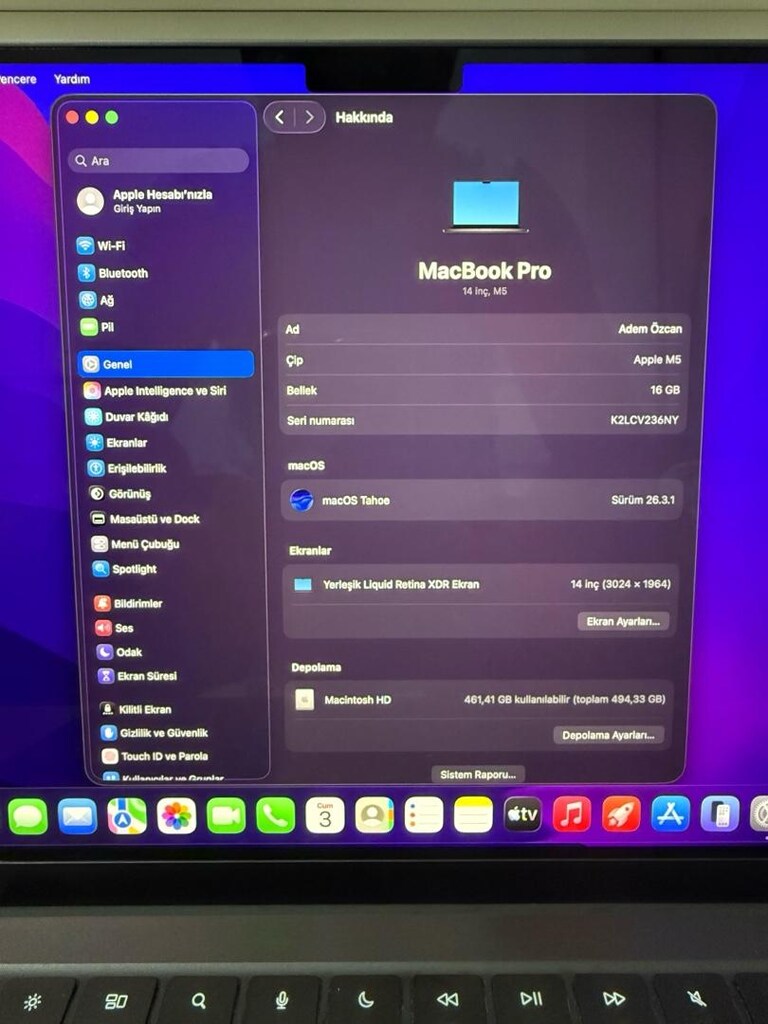 MacBook Pro / M5 / 14 inç / 16 GB Ram / 512 GB Ssd - 2