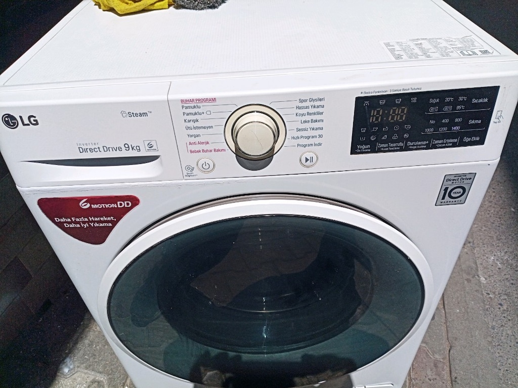 LG A+++ 9 kg inwertir motor Yeni nesil sorunsuz çalışmaktadır serviste - 2