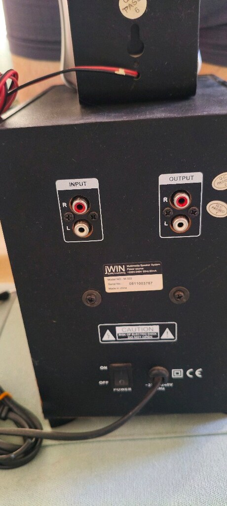 JWİN 2+1. SUBWOFER HOPARLOR..30 WATT..( 1 HOPARLOR EKSİK) - 4