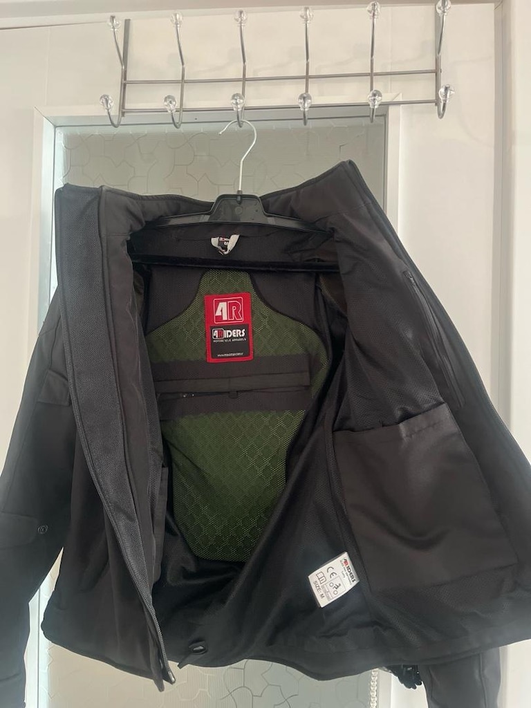 4Riders Rex Pro Korumalı Softshell Motosiklet Montu Siyah - 2