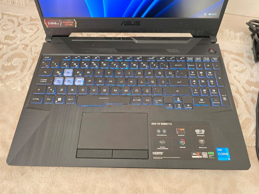 ASUS TUF GAMMİNG I5 11.NESIL RTX2050 EKRAN 16 RAM - 4