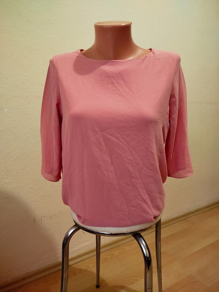Yeni gibi yanları yırtmaçlı astarlı çok zarıf bluz boy ön 65 cm - 10