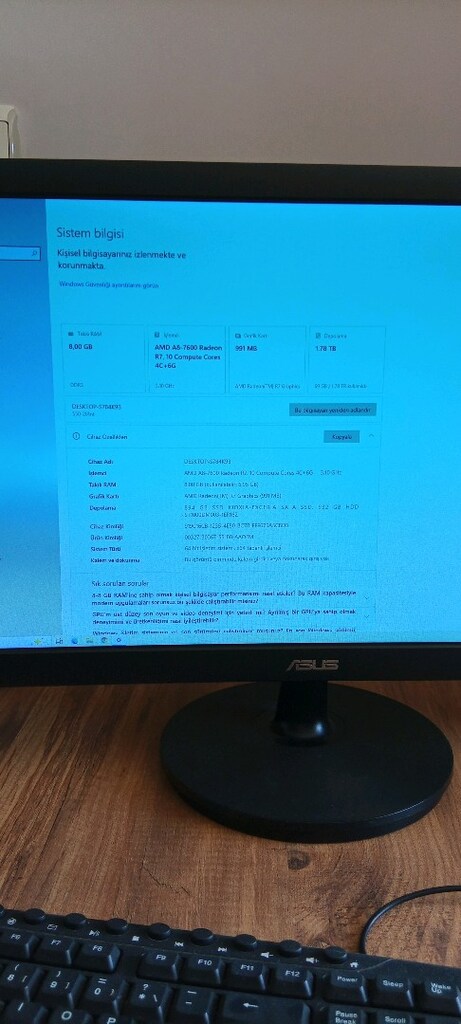 HP Pavilion AMD A8-7600 | 8 GB RAM | 240 GB SSD + 2 TB HDD | Sorunsuz - 5