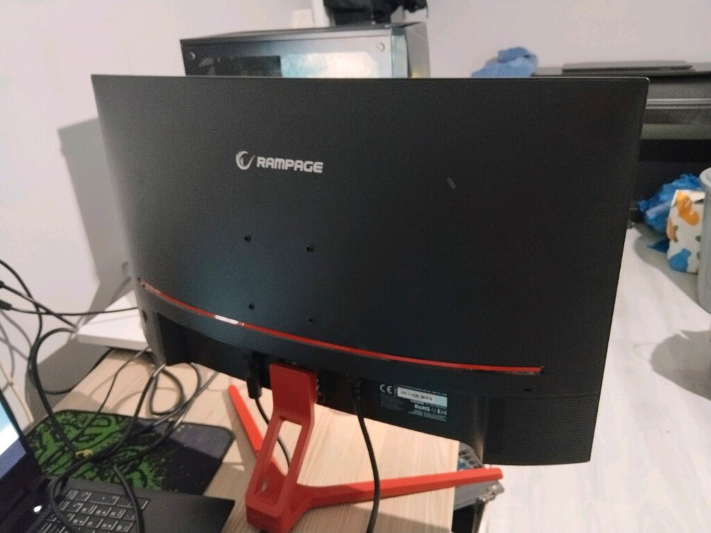 rampage monitör 27inç kavisli curved 165 hz sıfır gibi - 5