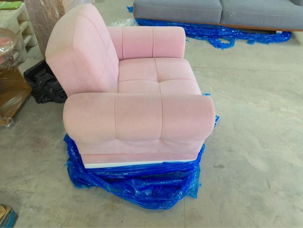 Çok Temiz Pudra Pembe Tekli Koltuk / Geniş Berjer - 2