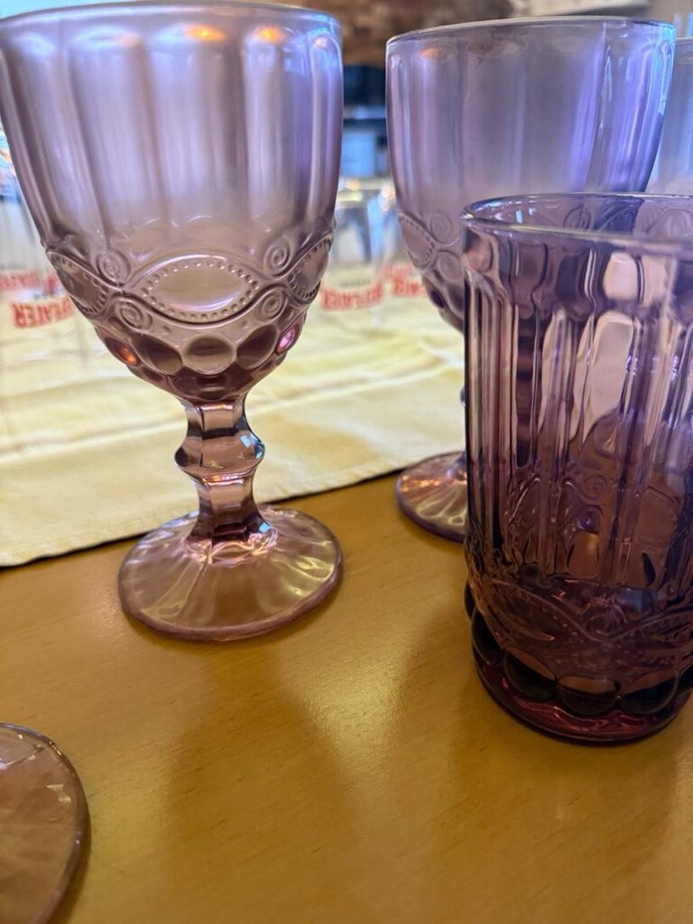 Mudo Romantik bardak Kadeh ve Su bardağı - 4