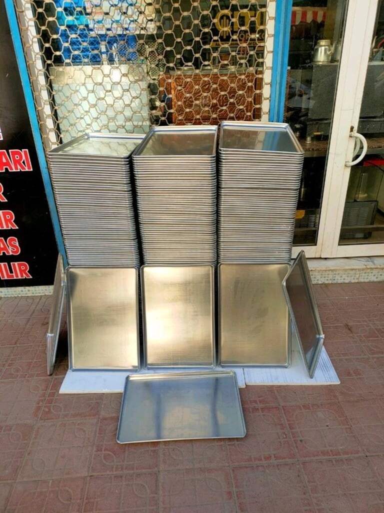 40 a 60 tava poğaça börek boyoz pişirme tavası alüminyum fırın tavası - 4
