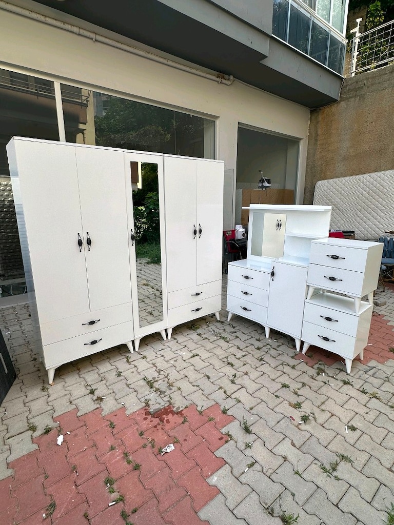 yatak odası takımı çift kişilik yatak sıfır ayarında az kullanılmış - 2