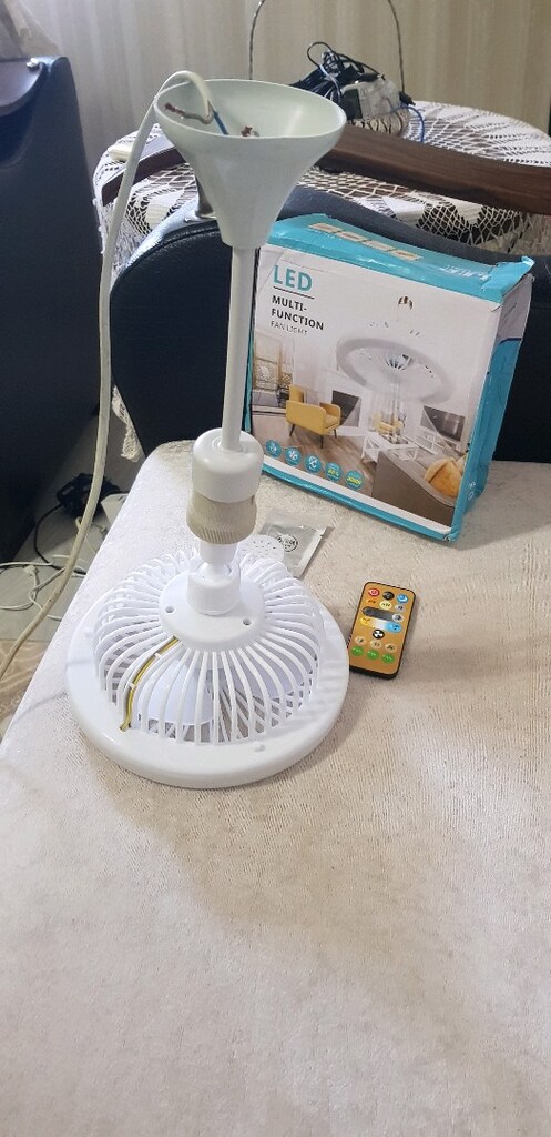 Çok fonksiyonlu tavan vantilatör led ışık hem renk seçeneği sıfır kuma - 15