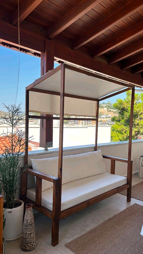 Gölgelikli Koltuk-Gölgelikli Bahçe koltuk-Balkon koltuğu-Bahçe Koltuğu - 5
