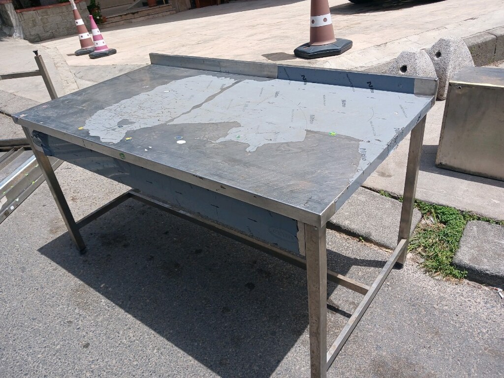 paslanmaz krom tezgah 160x85 ebat - 2