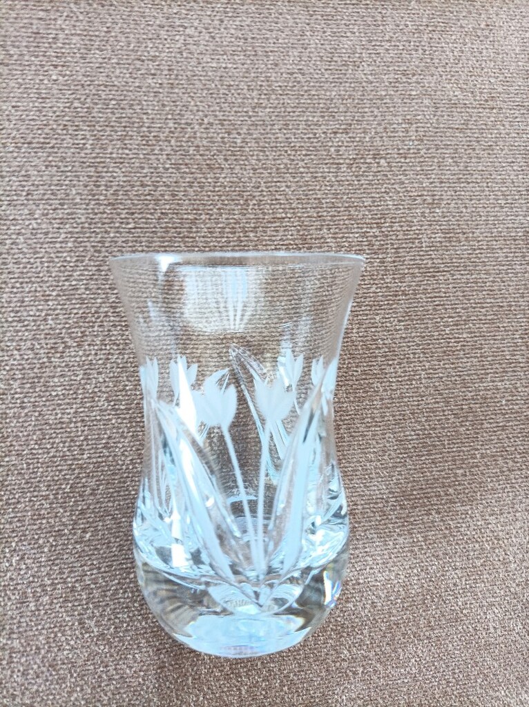 Paşabahçe kesme çay bardağı ve tabagi - 3